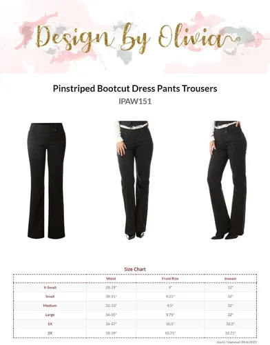 Vista 6 de Design by Olivia Pantalones de oficina de corte holgado para mujer