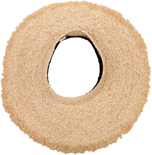 Vista 5 de Jeanne Simmons Raffia sin corona 5 pulgadas de ancho borde borde borde visera sombrero