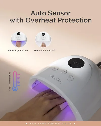 Vista 4 de MelodySusie - Lámpara UV P-Plus30F para esmalte de uñas de gel de secado rápido