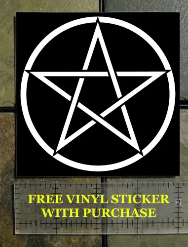 Vista 3 de Tapiz de pared de pentáculo invertido – Sigilo de calavera de cabra de Lucifer Pentagrama Dragón Diablo Demonio Evil Mendes Cabeza de Cabra gótico