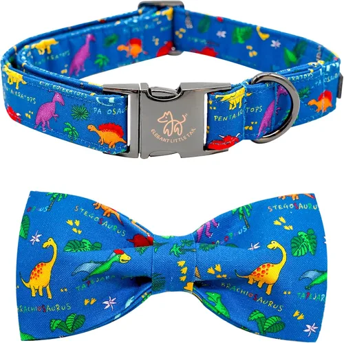 Vista 30 de Elegant little tail Independence - Collar patriótico para mascotas con pajarita para mascotas del 4 de julio de algodón suave para mascotas