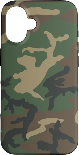 Vista 32 de Funda M81 Woodland Camouflage para iPhone 17