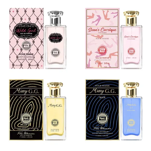 Vista 9 de Hybrid & Company Mujer 4 unids Black Opinion La Vie En Rose Paris Para Su Primavera Floración Perfume Natural Spray Fresco Fragancia
