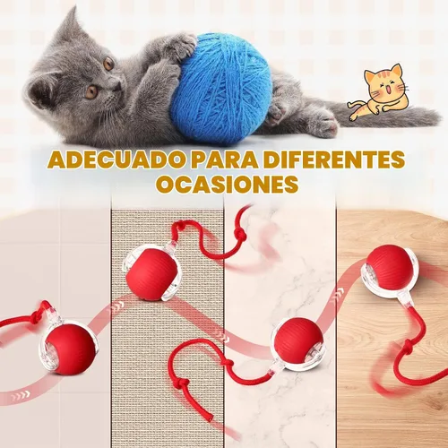 Vista 6 de WinnerWhy Paquete de 6 bolas interactivas para gatos de 360° automáticas, nuevas bolas interactivas recargables regalos para amantes de los gatos
