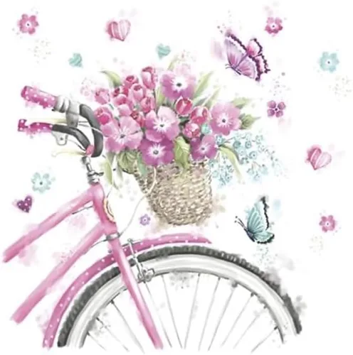 Vista 11 de Servilletas florales de algodón, 40 servilletas de almuerzo, servilletas de papel de decoupage, servilletas para el día de la madre, servilletas