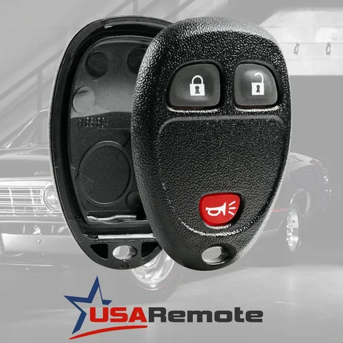 Vista 2 de Funda y almohadilla para llavero con control remoto de entrada sin llave, compatible con Buick/Chevy Avalanche Equinox Express Silverado G-420-case