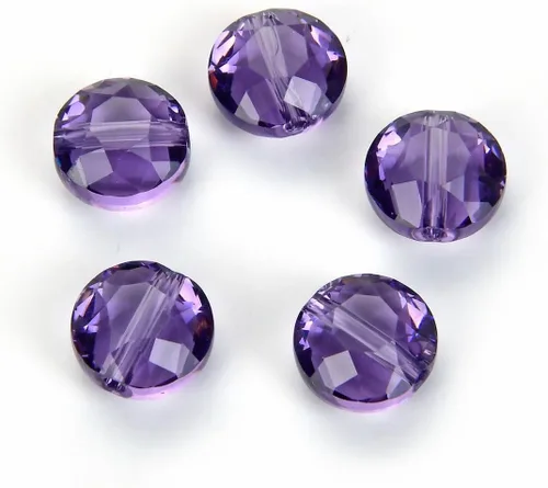 Vista 12 de Adabele - 25 cuentas de cristal sueltas con facetas austriacas de 0.315 pulgadas (0.315 in) compatibles con Swarovski Preciosa 5052 SSMR811