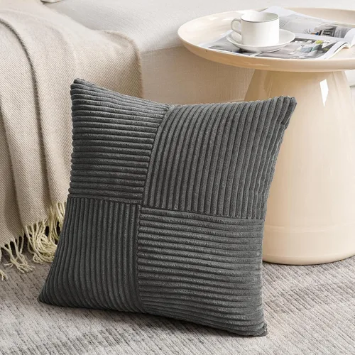 Vista 11 de Fancy Homi - Paquete de 2 fundas de almohada decorativas de color verde oliva pequeñas de 12 x 12 pulgadas para sala de estar, sofá, cama