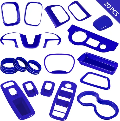 Vista 6 de LAIKOU - Juego completo de 20 piezas de accesorios interiores para Dodge Charger 2015-2024 Interruptores de control de elevación de ventanas