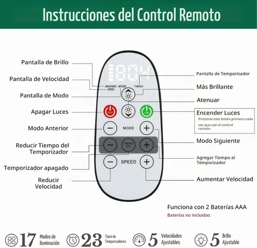 Vista 9 de Árbol de Navidad clásico preiluminado artificial de 6 pies con control