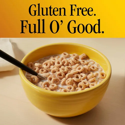 Vista 5 de Cereales para desayuno con avena Cheerios Honey Nut, sin gluten. 10.8 onzas