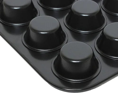 Vista 4 de TrueCraftware - Molde antiadherente de 1-1/2 oz para hornear muffins, 24 cavidades, molde para magdalenas, moldes antiadherentes para hornear, ideal