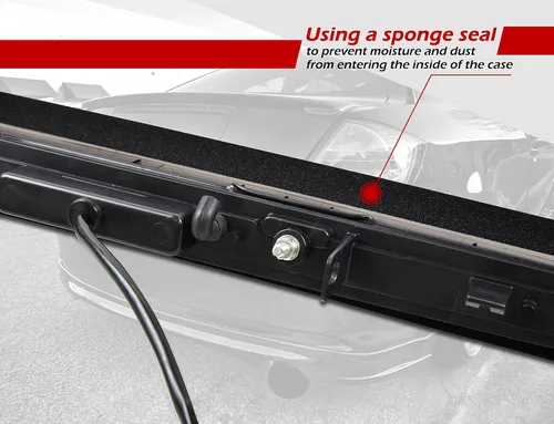 Vista 3 de Luz de freno trasera LED de 3er tercer foco para Scion tC 05-10, Juego de luz de freno de montaje alto central trasera con lente ahumada