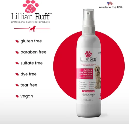 Vista 6 de Acondicionador Detangler Lillian Ruff Pet Leave, 8 onzas