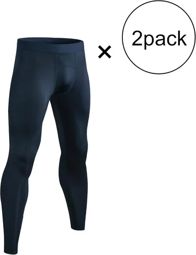 Vista 2 de DFDG Pantalones de compresión para hombre, Cool Dry Sports Fitness Running Tights Equipo de carreras de deportes