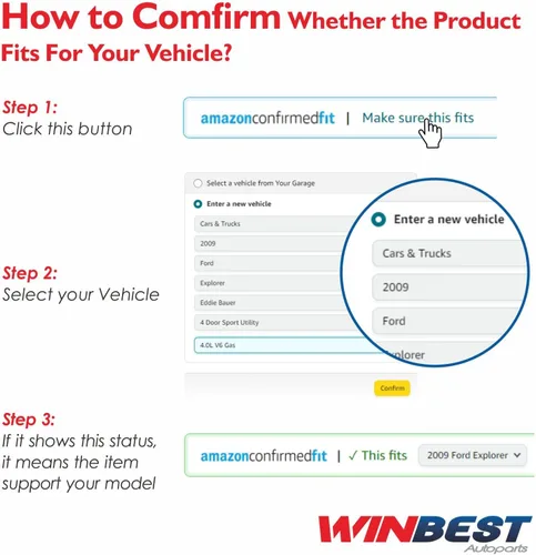 Vista 6 de WINBEST Enlaces de extremo de barra estabilizadora delantera compatibles con 2004-2011 para Chevrolet Aveo, 2004-2009 para Suzuki Swift+, 2005-2008