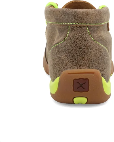 Vista 3 de Twisted X Chukka - Moc de conducción, bomber y amarillo neón, 11 M