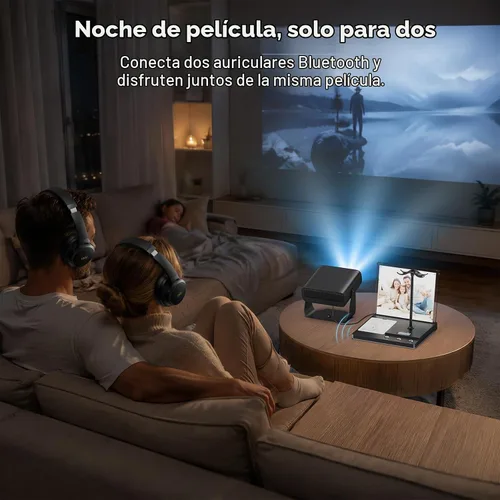 Vista 6 de 1Mii Transmisor Bluetooth B3+ para TV a 2 auriculares inalámbricos