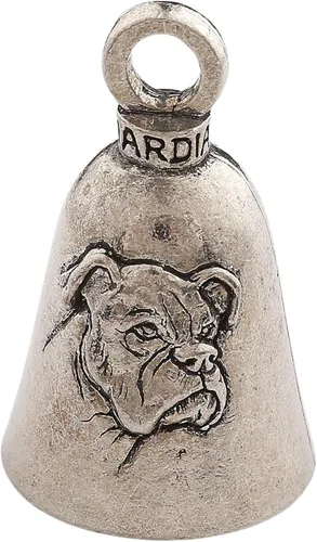 Vista 21 de Guardian Bell Dog Good Luck Bell con llavero y bolsa de regalo de terciopelo negro Campana de motocicleta Peltre sin plomo Hecho en Estados