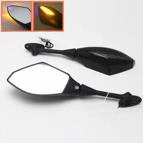 Vista 2 de Espejo retrovisor de motocicleta Espejos de señal de giro para 2003-2012 Cbr 600Rr 2004-2007 Cbr1000Rr