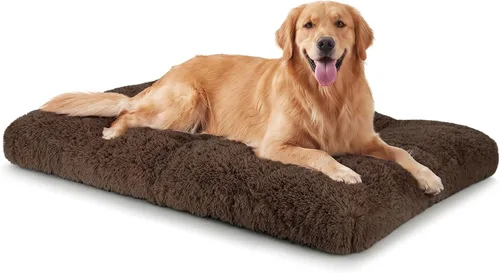 Vista 30 de JOEJOY - Almohadilla para cama para perro, cama de lujo lavable para perros, almohadilla suave antideslizante para perros pequeños, 23 x 18 Beige