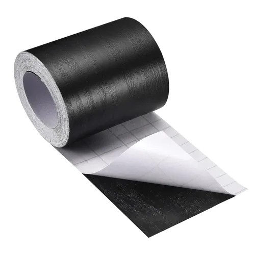 Vista 15 de uxcell Cinta de grano de madera, 1.97 pulgadas x 16.41 pies, adhesivo de papel de pared autoadhesivo para pared, esquina, mesa, puerta, sofá, Marrón