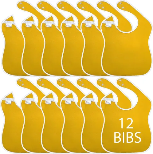 Vista 8 de Baberos grandes impermeables Colección Primary - 4pk, 12pk, 48pk