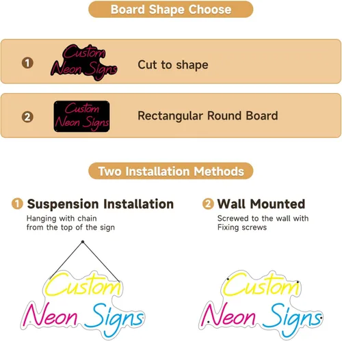 Vista 6 de Letrero de neón personalizado para el hogar, dormitorio, decoración de pared para interiores y exteriores, letreros de luz LED de neón, cumpleaños