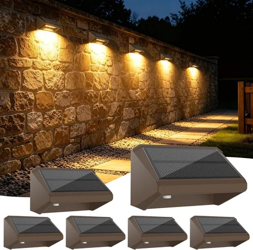 Vista 22 de Luces solares para valla al aire libre, paquete de 12 luces RGB Blanco