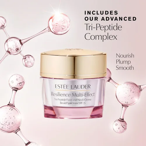 Vista 5 de Estée Lauder Resilience Multi-Effect Tri-Peptide Face and Neck Cream Moisturizer SPF 15 Plumping & Anti-Aging