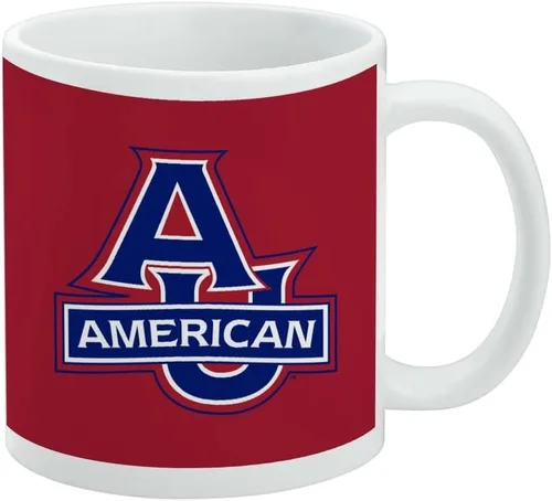 Vista 463 de Taza de cerámica con el logotipo principal de la Universidad Rider, taza de regalo novedosa para café, té y bebidas calientes, 11oz, blanca