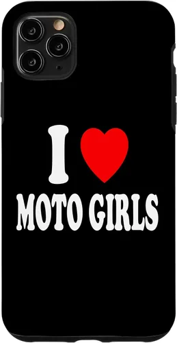 Vista 11 de Carcasa para iPhone 14 I Heart (Love) Moto Girls Moto Dirt Bike Motocross