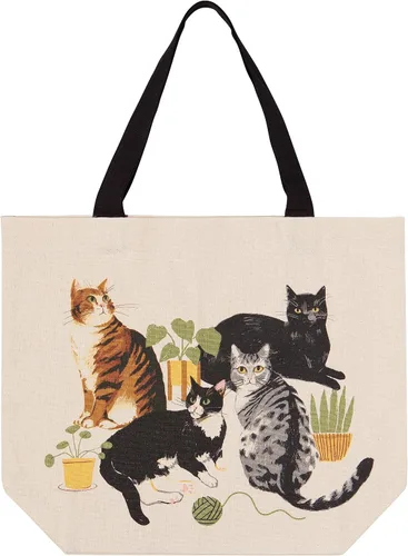 Vista 11 de Now Designs Printed Reusable Cotton Tote Bag, 15 x 18 inch