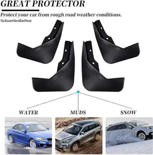 Vista 4 de 4 unidades de aletas de barro para coche para BYD para canción para Plus DM-i 2023+, tablero impermeable, guardabarros, accesorios de decoración