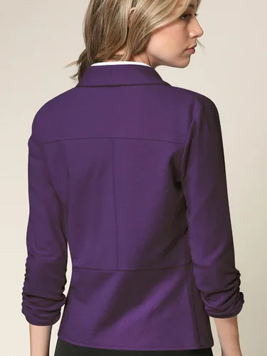 Vista 4 de Lock and Love - Blazer de manga 34 para mujer, chaqueta tipo cárdigan con frente abierto, para trabajo y oficina