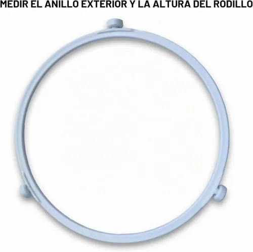 Vista 3 de Anillo giratorio de microondas de 10.6 a 12.4 pulgadas, rodillo de anillo giratorio de 7.44 pulgadas, soporte de bandeja de placa de vidrio medio