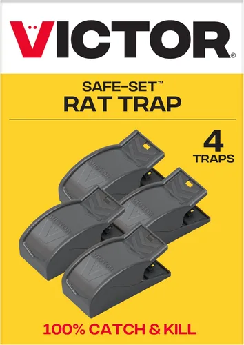 Vista 12 de Victor M147 Safe-Set - Trampa para ratas, paquete de 4, color negro