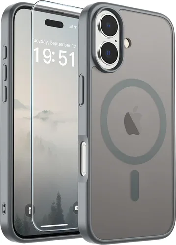 Vista 316 de SUPFINE Funda magnética para iPhone SE 2022 (3ª)/2020 (2ª), iPhone 8 (compatible con MagSafe) (protección contra caídas de grado militar), funda
