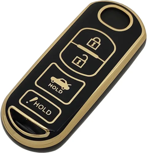 Vista 4 de Funda para llavero de TPU para 3, 6, 8, Miata, MX-5, CX-3, CX-5, CX-7, CX-9, llave inteligente sin llave