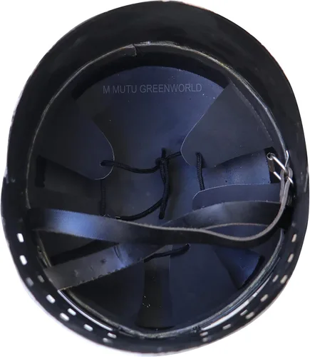 Vista 4 de MUTU GREENWORLD SHEL03 Casco medieval de caballero de los cruzados templarios réplica de armadura negra y dorada para cosplay, Halloween, LARP