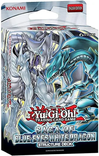 Vista 3 de Cubierta de estructura Yugioh: Saga de Dragón Blanco de Ojos Azules Sellado