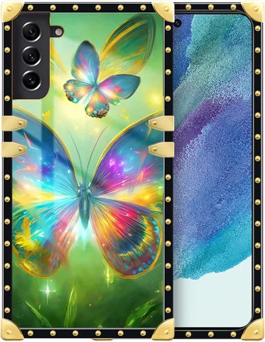 Vista 179 de Funda compatible con Samsung Galaxy S10 4G, TPU suave de lujo y parte trasera de policarbonato duro para niñas y mujeres, funda protectora a prueba