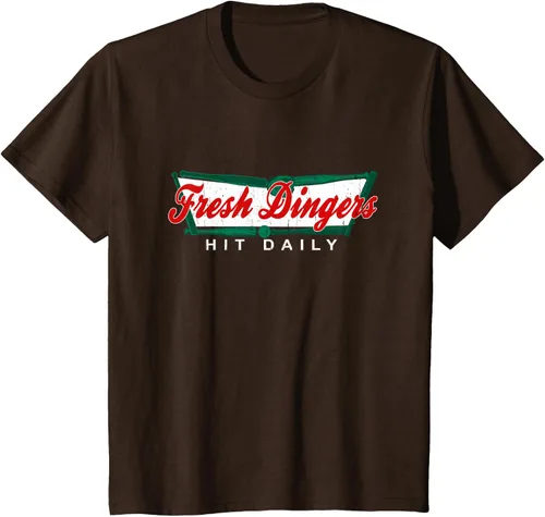 Vista 36 de Camiseta divertida de béisbol y softbol Don't Bunt Hit Fresh Dingers, Negro