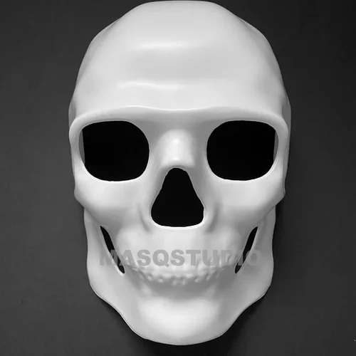 Vista 5 de MasqStudio Máscara de esqueleto de calavera para Halloween, Día de Muertos, para usar o decoración