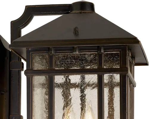 Vista 3 de J du J Sierra Craftsman - Lámpara de pared para exteriores de 15 pulgadas de alto