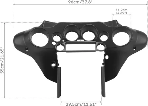 Vista 2 de TCMT Carcasa del velocímetro Carenado interior Compatible con Harley Touring Electra Glide FLHX FLHTC FLHTCU 2008-2013