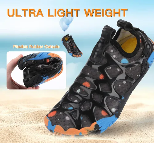 Vista 2 de SIPUHK Zapatos de agua para hombre y mujer, de secado rápido, sin cordones, para natación, surf, buceo, playa, piscina, deportes acuáticos, caminar