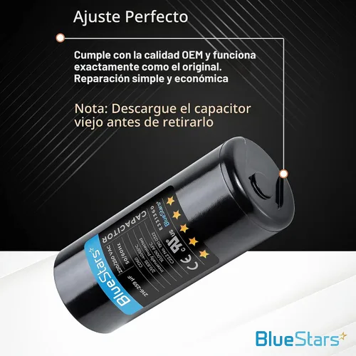Vista 5 de BlueStars - Condensador de arranque de motor MFD 220-250V 216-259 uF