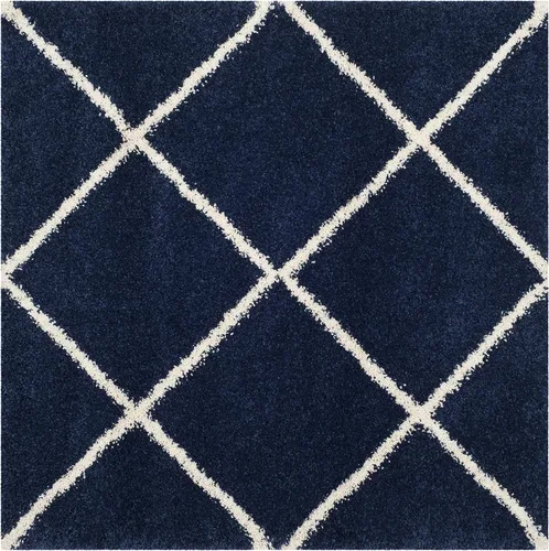 Vista 147 de SAFAVIEH Hudson Shag Collection - Alfombra decorativa de 2 x 3 pies, color beige y marfil, diseño moderno de enrejado, no desprende pelusa