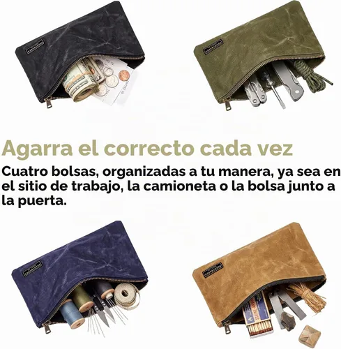 Vista 6 de Readywares bolsas de herramientas con cierre de lona encerada 4
